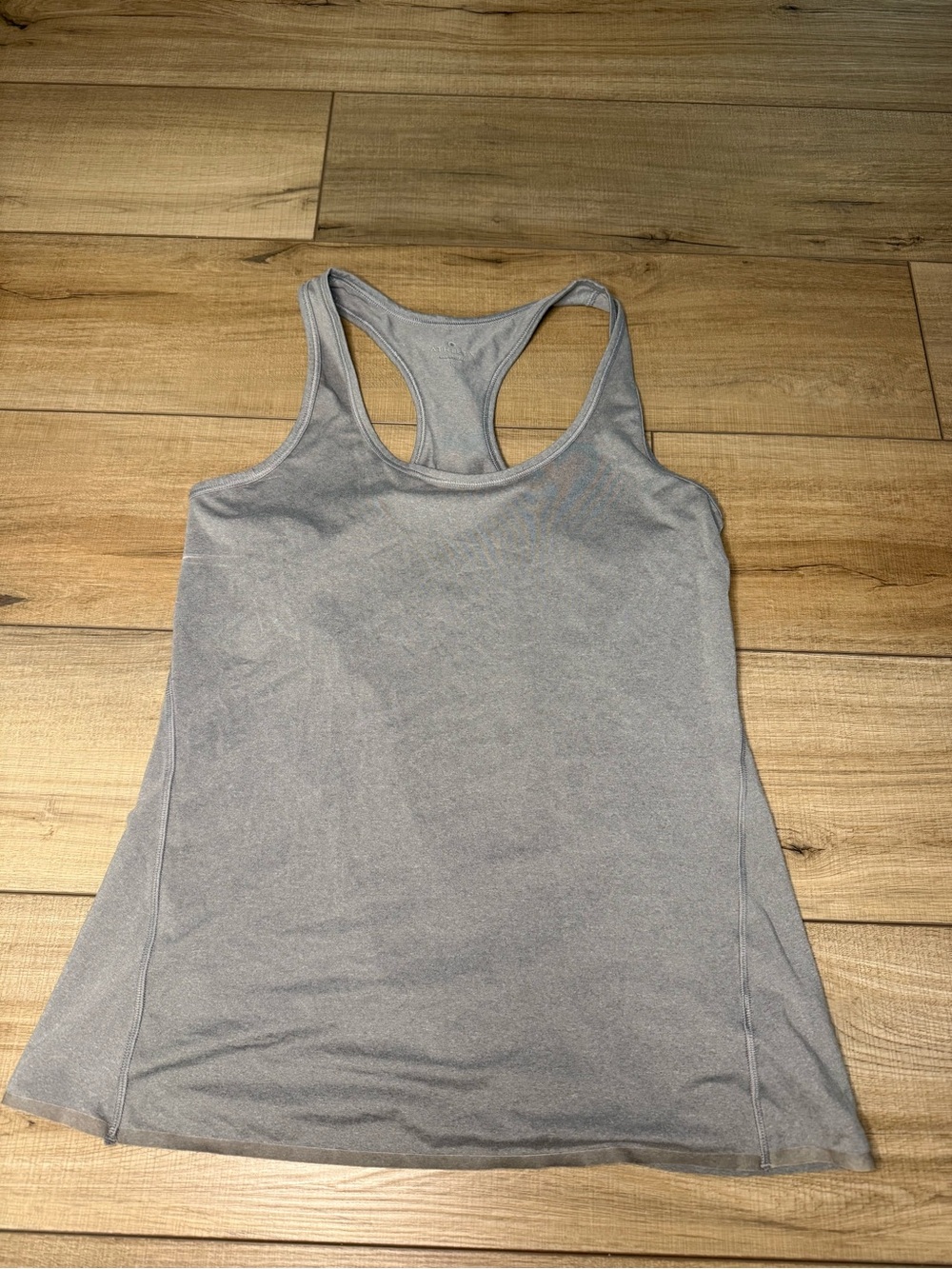 Athleta Gray Racerback Workout Tank Top Small Yoga Running Activewear